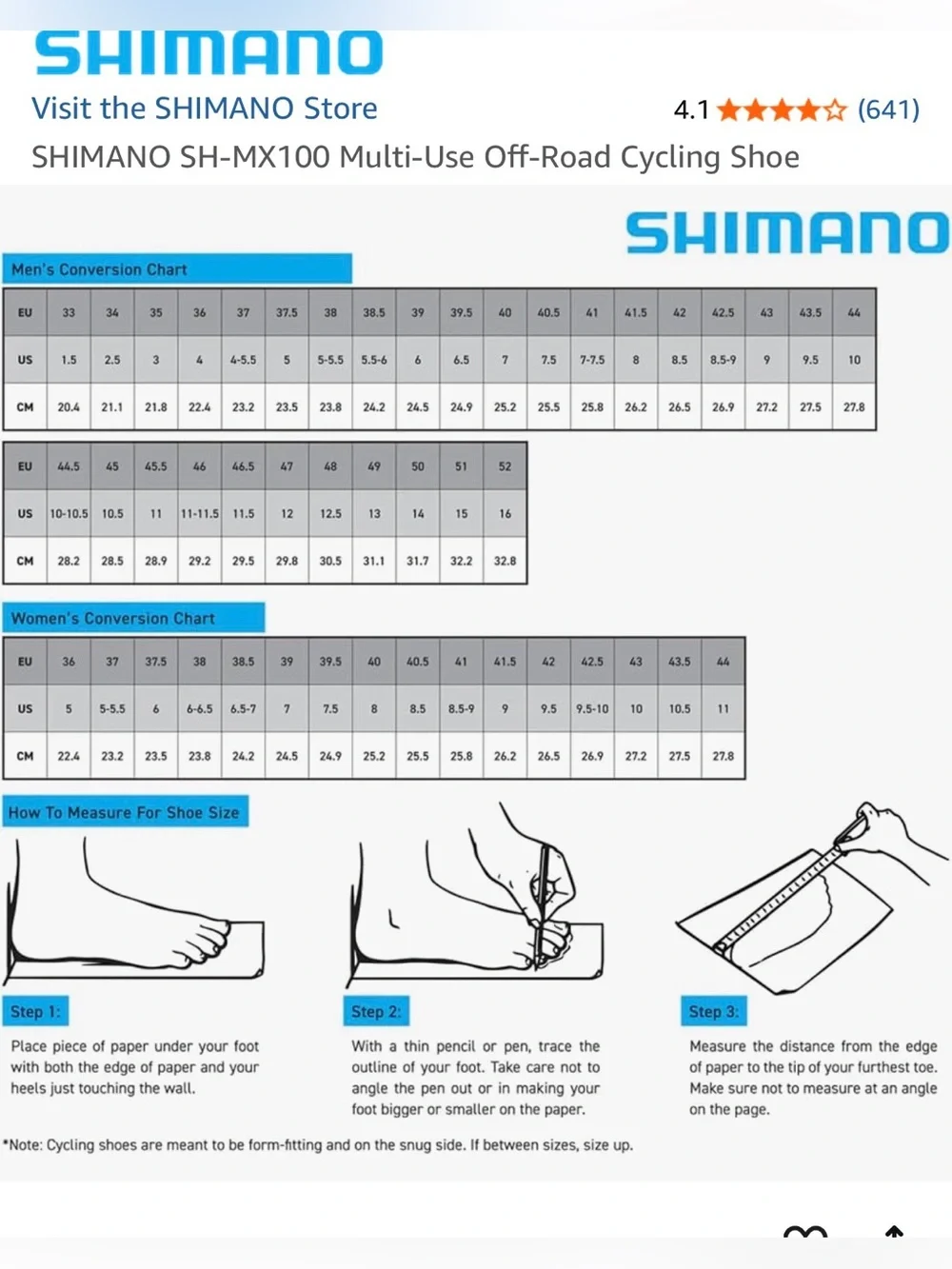 Shimano SH-MX100 Multi-Use Off-Road Cycling Shoes 46 US 11 11.5